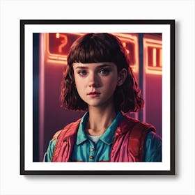 Stranger Things Eleven Fan Art (Netflix) Art Print