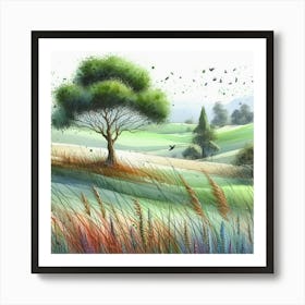 Landscape Painting Art Print