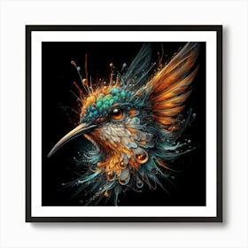 gloomy bird 1 Art Print