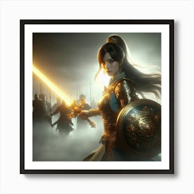 Wuxia Warrior Art Print