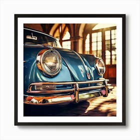 Door History Classic Detail Window Front Closeup Headlamp Sunlight Bumper Transport Auto (5) 1 Art Print