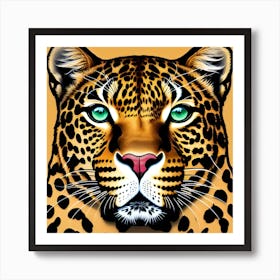 Leopard Head 1 Art Print