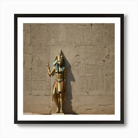 Egyptian Statue Art Print