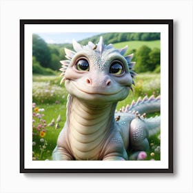 Dragon In The Meadow Art Print