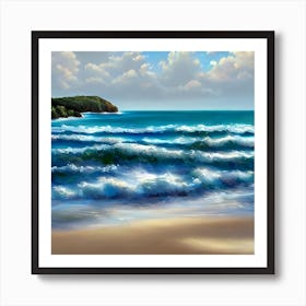 Ocean Waves 1 Art Print