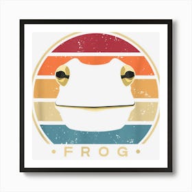 Retro Toad Tadpole Art Print