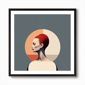 Abstract Painting Woman Audrey Hepburn Inspired Art Print