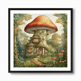 Magical Kids Art Fairy Forest Wall Art Print Art Print