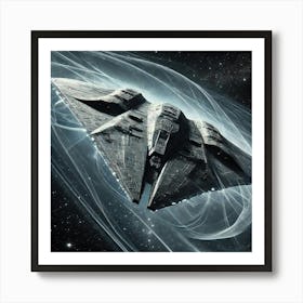 Raven Class Stealth Fighter Cloaking Reconverted Art Print