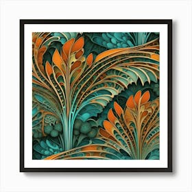 ferny abstract Art Print