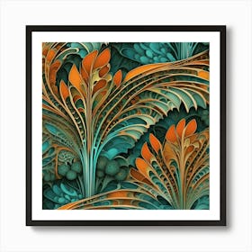 ferny abstract Poster