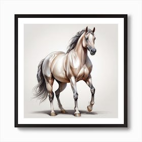 Horse Illustration Art Print