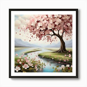 Cherry Blossom Tree 6 Art Print