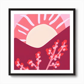 Pink Sunshine (1) Art Print