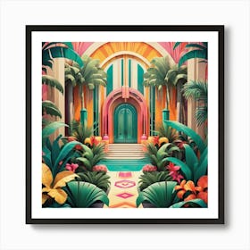 Tropical Garden 2 Art Print