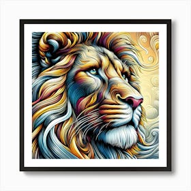 Creative Wild Animal Representation 122 Art Print