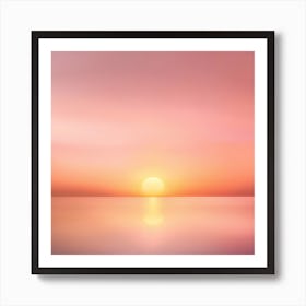 Abstract Sunset Over The Sea Art Print