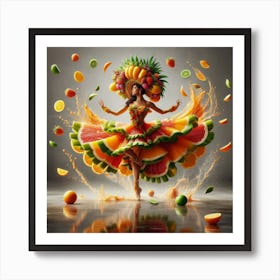 Fruit dancing 6 Art Print