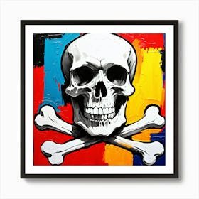 Skull And Crossbones 2 Art Print