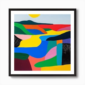 Abstract Travel Collection Great Britain 1 Art Print