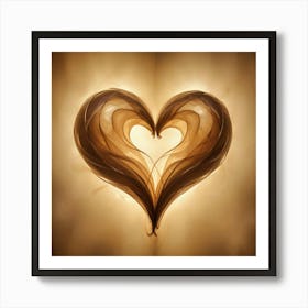 Heart Of Gold Art Print