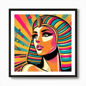 Pop Egyptian Nourhane Dreamcatcher Art Print