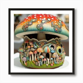 Mushroom House Art Print