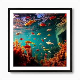 Underwater Coral Reef 5 Art Print