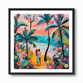 Love in Paradise Art Print