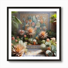 Moroccan Garden 1 Art Print