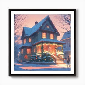 Christmas House 72 Art Print