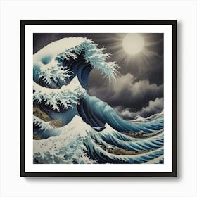 Great Wave Off Kanagawa 11 Art Print