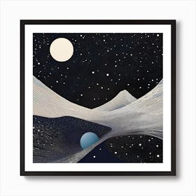 'The Moon And Stars' Art Print