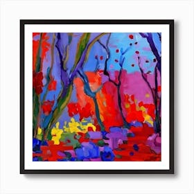 Trees In The Forest Art Print