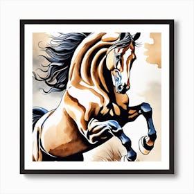 Horse Painting 1 Art Print