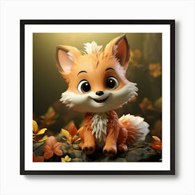 Cute Fox 86 Art Print