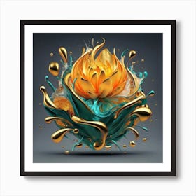 Lotus Flower Art Print