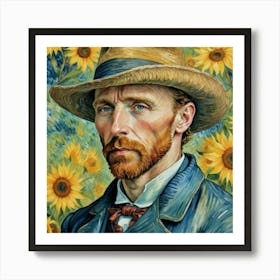 Portrait Of Vincent Van Gogh Art Print