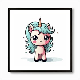 Cute Unicorn 262 Art Print