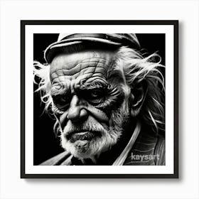 Old Man With Beard Art Print