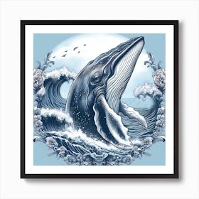 Humpback Whale Art Print