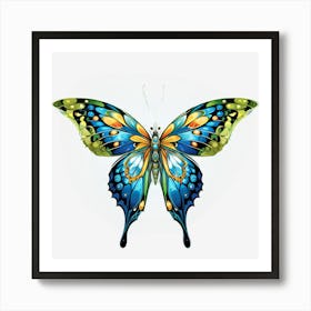 Blue Butterfly Art Print