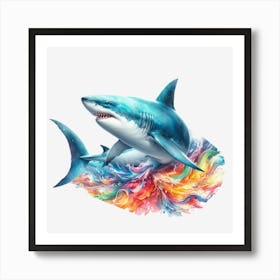 Shark Painting Art Print