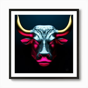 Bull Head Art Print