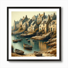 Scottish Village Art Print