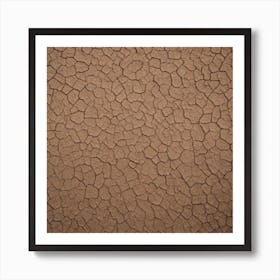 Cracked Sand Art Print