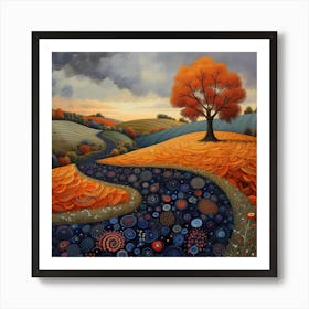 'Orange Tree' Art Print