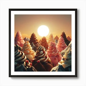Ice Cream Mountain 1 Art Print
