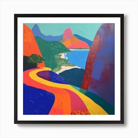 Abstract Travel Collection Rio De Janeiro Brazil 3 Art Print