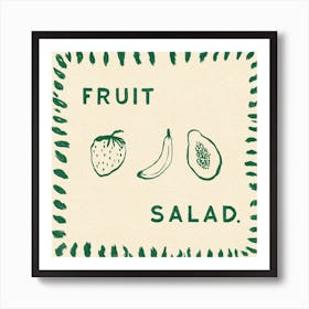 Fruit Salad Square  Art Print